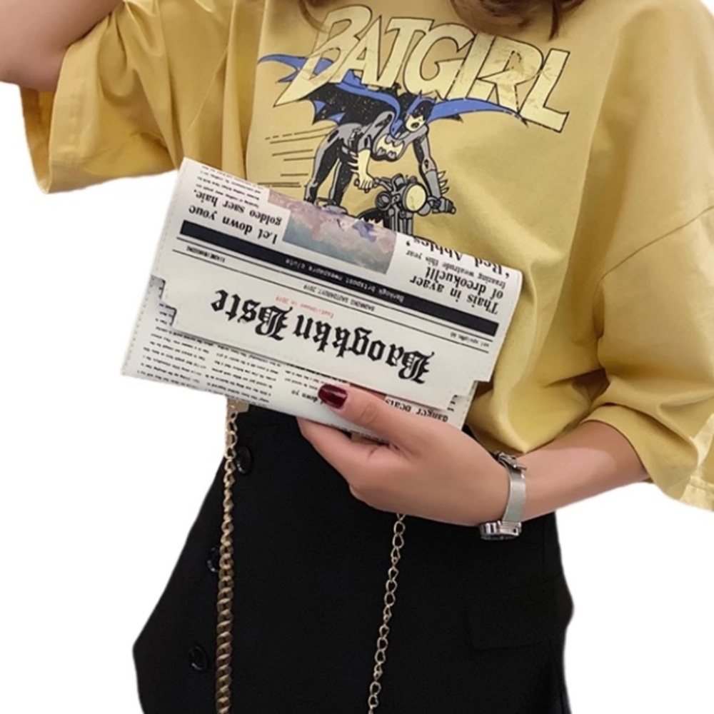 Newspaper Crossbody Purse